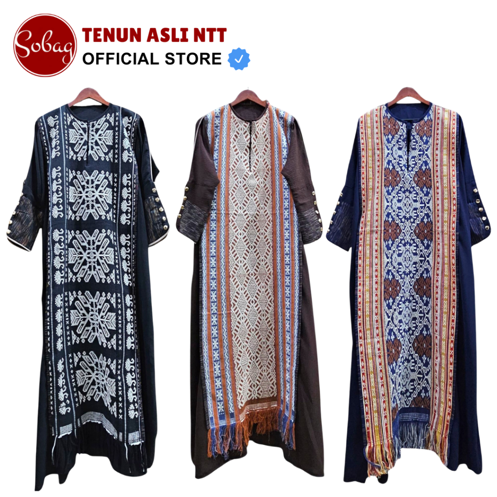 GAMIS TENUN NTT Tenun Sumba Alam Wanita Etnik