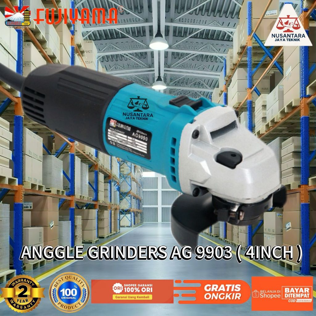 FUJIYAMA AG 9903 Angle Grinder (4 Inch) Gerinda Tangan NUSANTARA JAYA TEKNIK