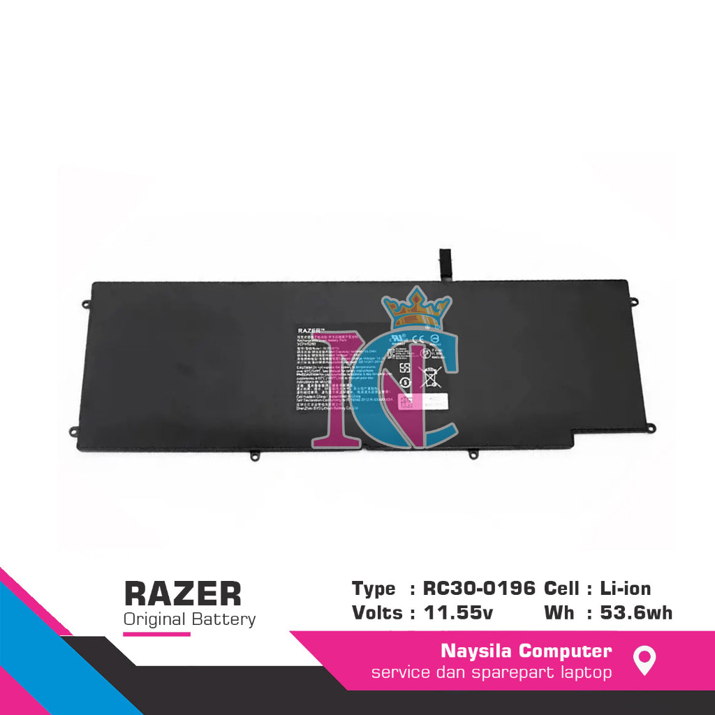 Baterai RC30-0196 Razer Blade Stealth 12.5 Inch Blade stealth 2016 v2