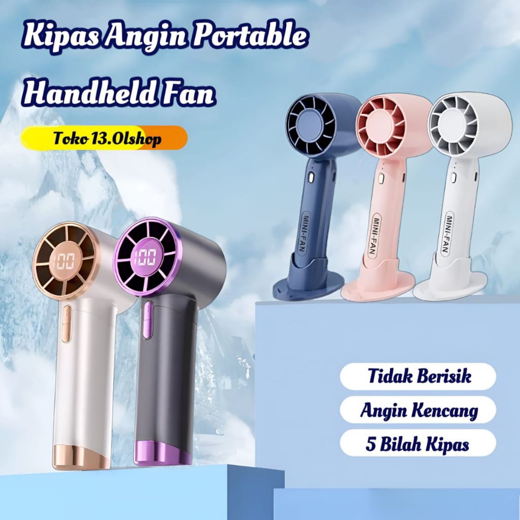 Kipas Angin Portable | Portable Mini Fan USB - Kipas Angin Rechargeable •Toko13•