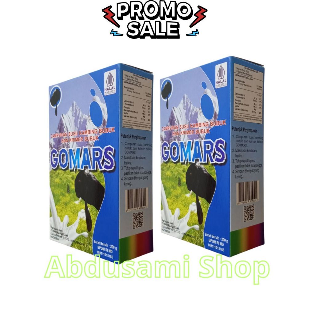 

Gomars Susu Kambing Etawa Bubuk Asli Original BPOM Kemasan 2 Box