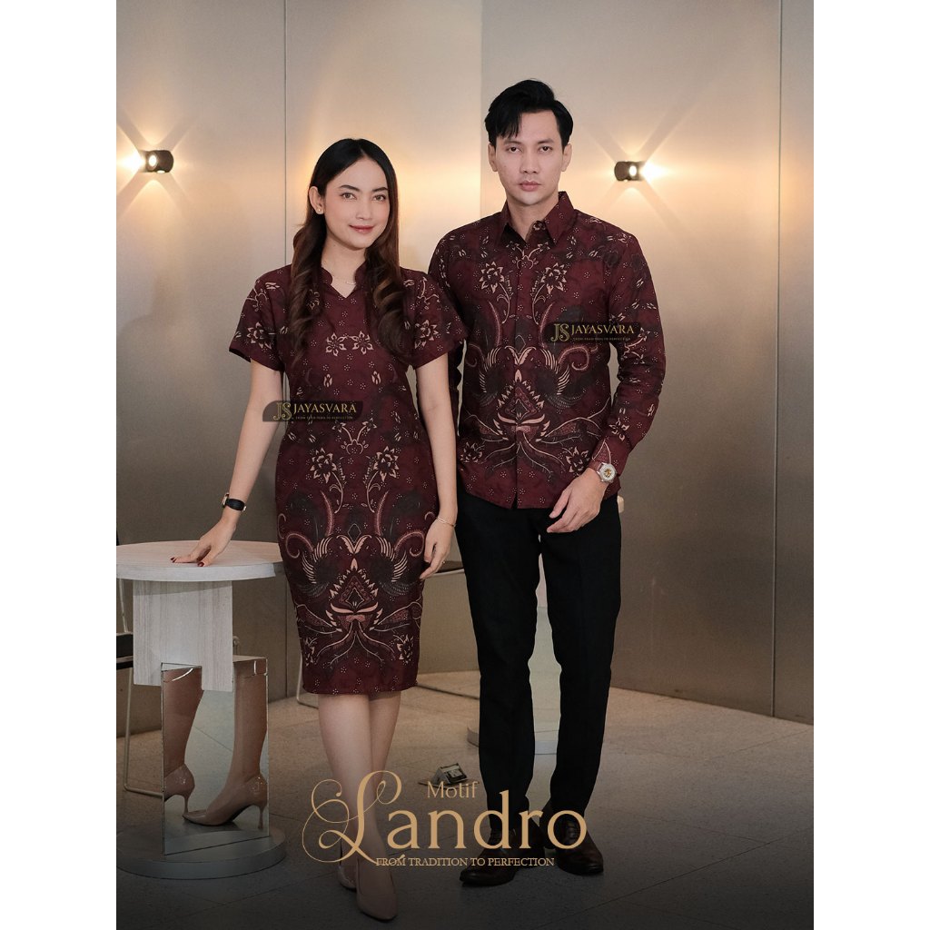 Batik Couple Modern Elegan Katun Premium Set || Batik Couple Set Elegan Katun Premium Mewah Sandro B