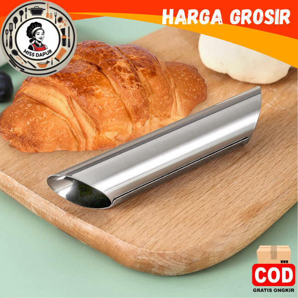 MS CETAKAN PENGGULUNG CROISSANT ISI 12 / CETAKAN KUE SEMPRONG / BAHAN STAINLESS STEEL