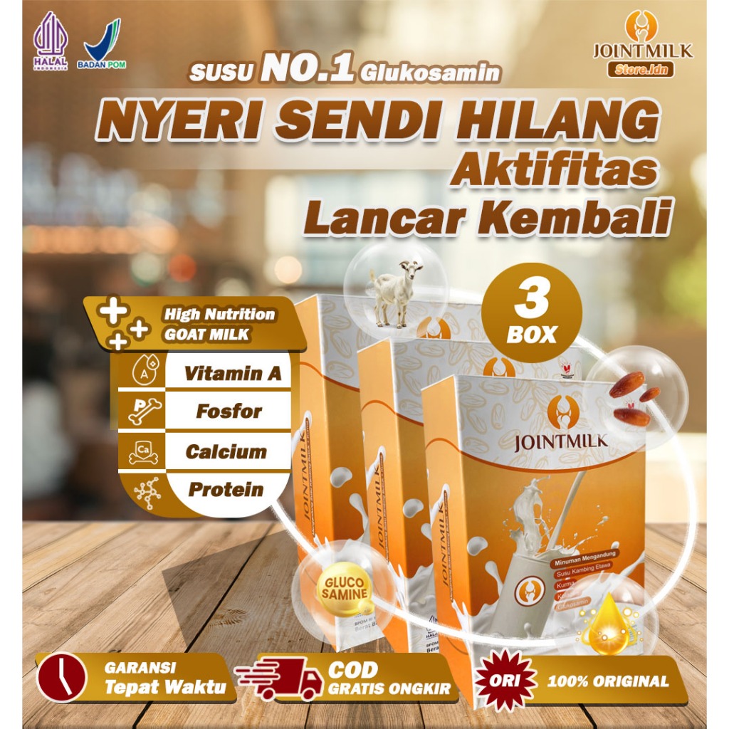 

JOINTMILK Susu Etawa 3 box – Efektif Atasi Nyeri Sendi&Tulang dalam 14 Hari No.1 Glukosamin+Kolagen