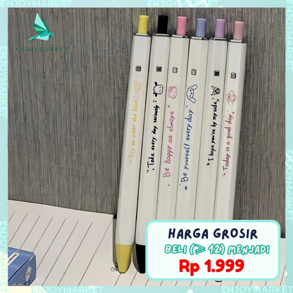 

Pena 0.5mm Motif Sanrio Characters Lucu Aesthetic 1 PC