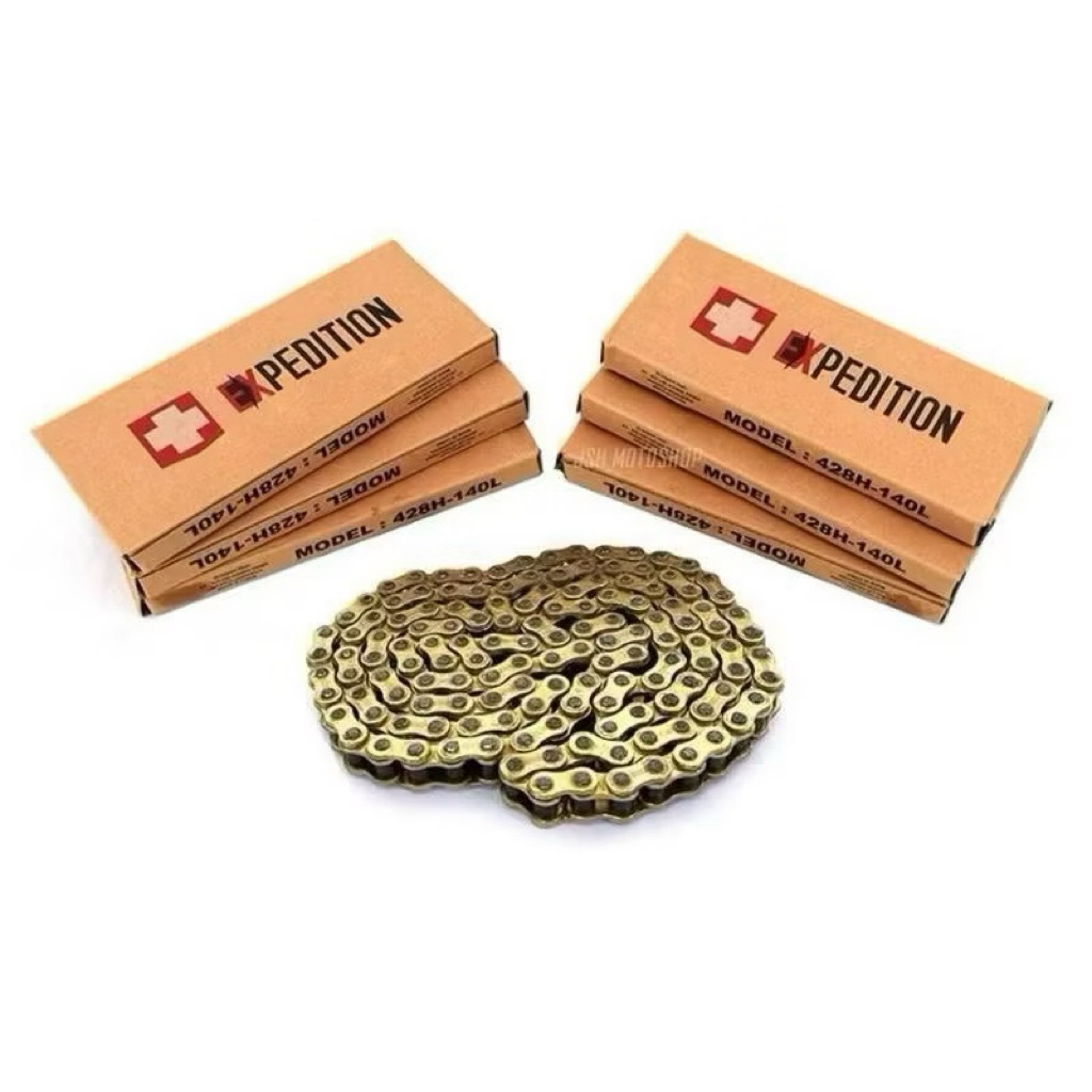 Rantai Rante Expedition 428 428H PANJANG 140L & 520-130L H GOLD & 520-130L ORING GOLD