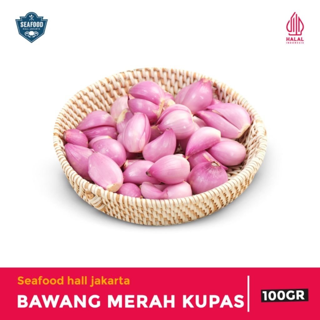 

Bawang Merah Kupas Bersih Siap Masak 100gr/250gr/500gr/1kg