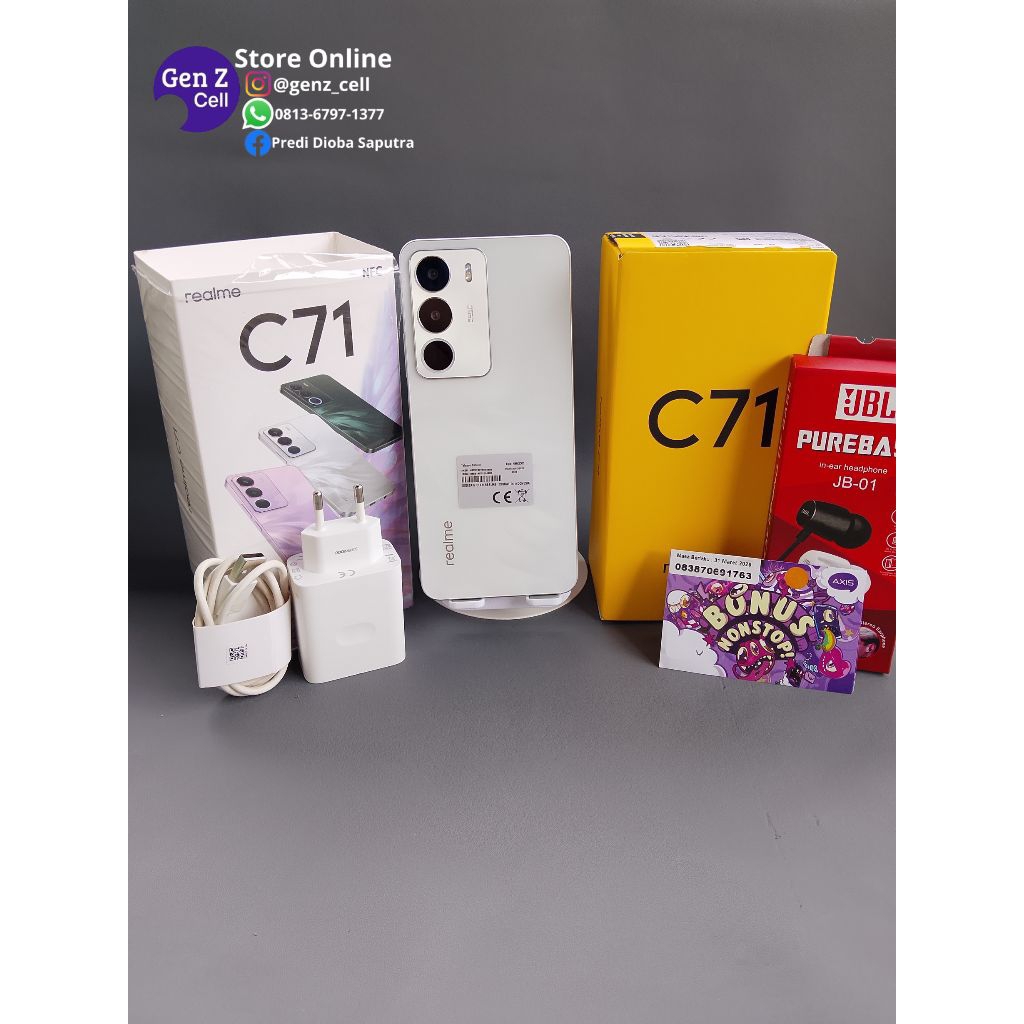 Realme C71 RAM 6/128GB - HP Seken Mulus Bergaransi | HP Murah Original Second