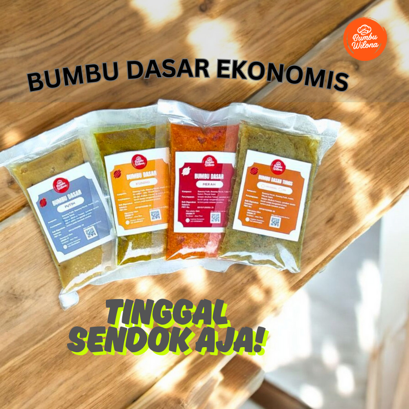 

Bumbu Dasar Homemade Non MSG non Pengawet | Putih | Merah | Kuning | Tumis | Oren - Sayur Yanti