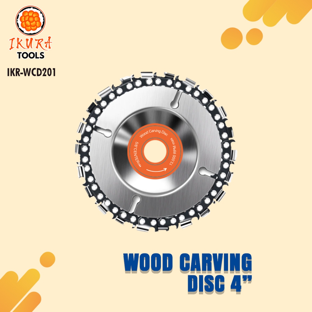 Wood carving disc gerinda mata gergaji gerinda chainsaw 4" inch ikura Wood carving disc gerinda / Ma