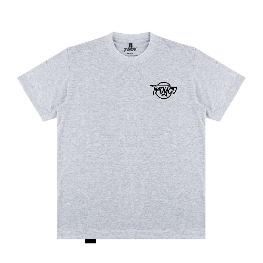Troy Company Tshirt Misty Sirke - Kaos Lengan Pendek Kaos Abu Misty MTD 3298