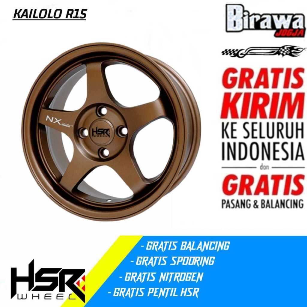 Velg HSR Kailolo Original Ring 15 R15x6,5 Pcd 4x100 ET42 Bronze