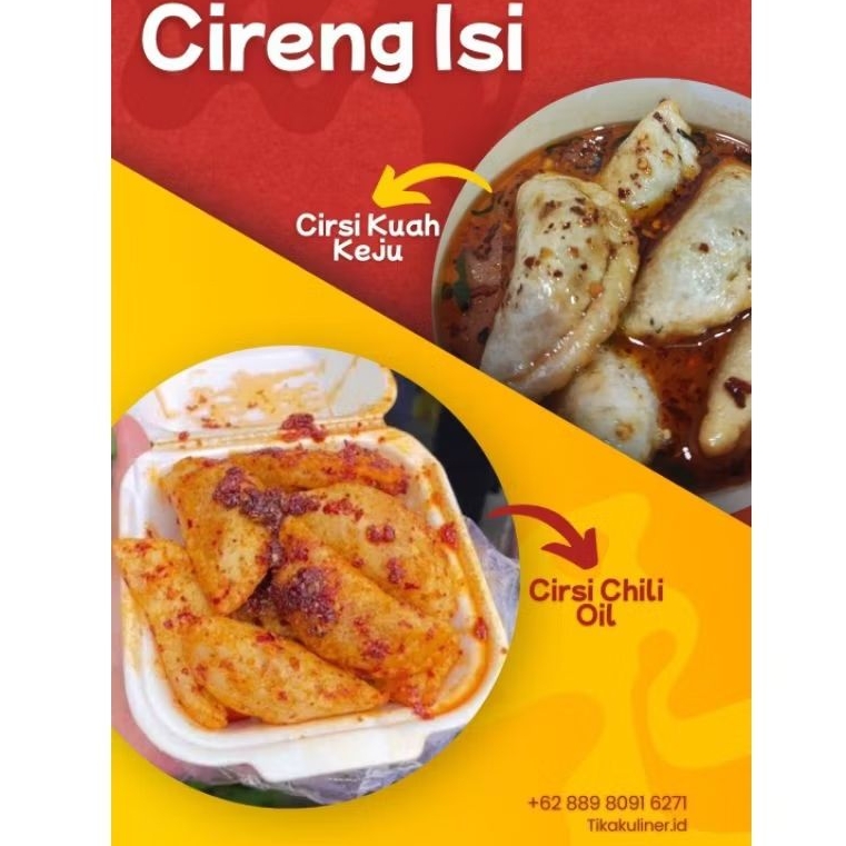 

Cirsi Kuah Keju dan Chili Oil
