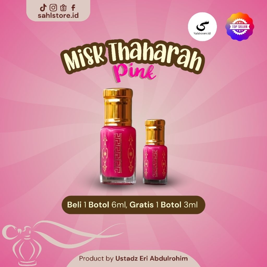 UEA Kasturi Thaharah Pink/Parfum Ori Kasturi wangian non alkohol