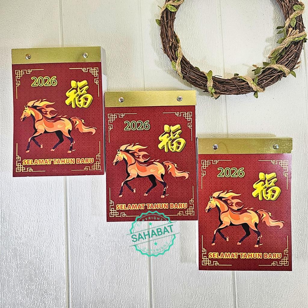 

KALENDER HARIAN SOBEK CINA TAHUN 2026 PNC LOKAL UKURAN SEDANG/KALENDER SOBEK 2026