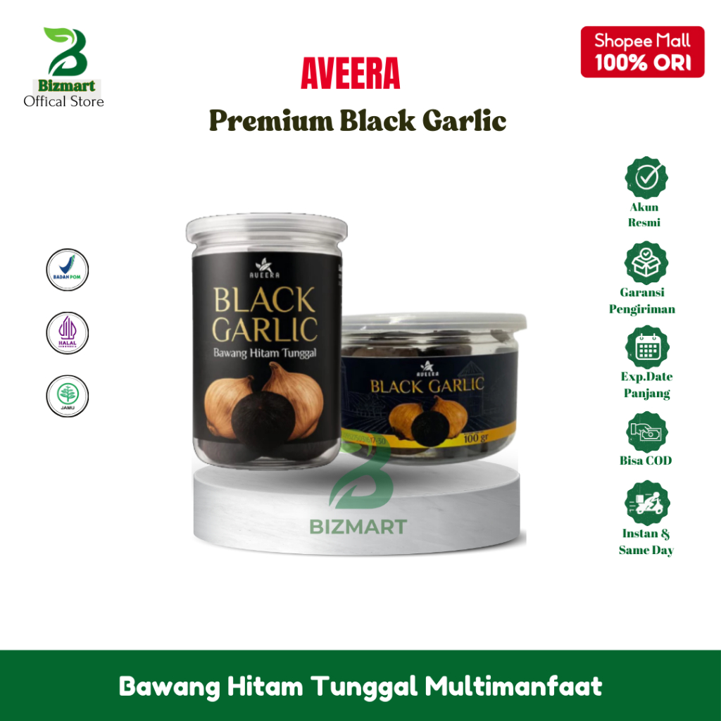 

Black Garlic Aveera Premium Quality - Bawang Hitam Tunggal Untuk Diet & Melancarkan Pencernaan