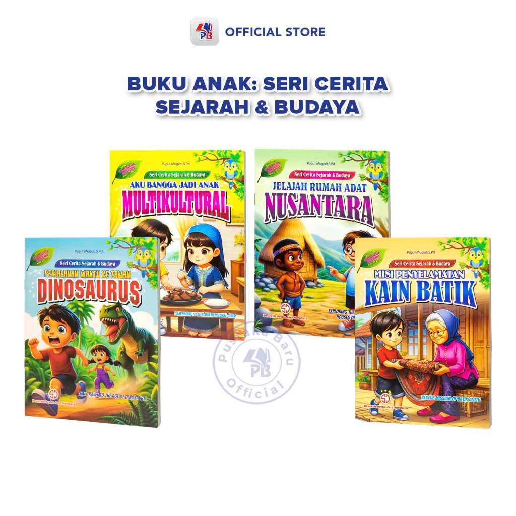 Buku Cerita Anak Bergambar Seri Cerita Sejarah & Budaya : Jelajah Rumah Adat Nusantara / Aku Bangga 