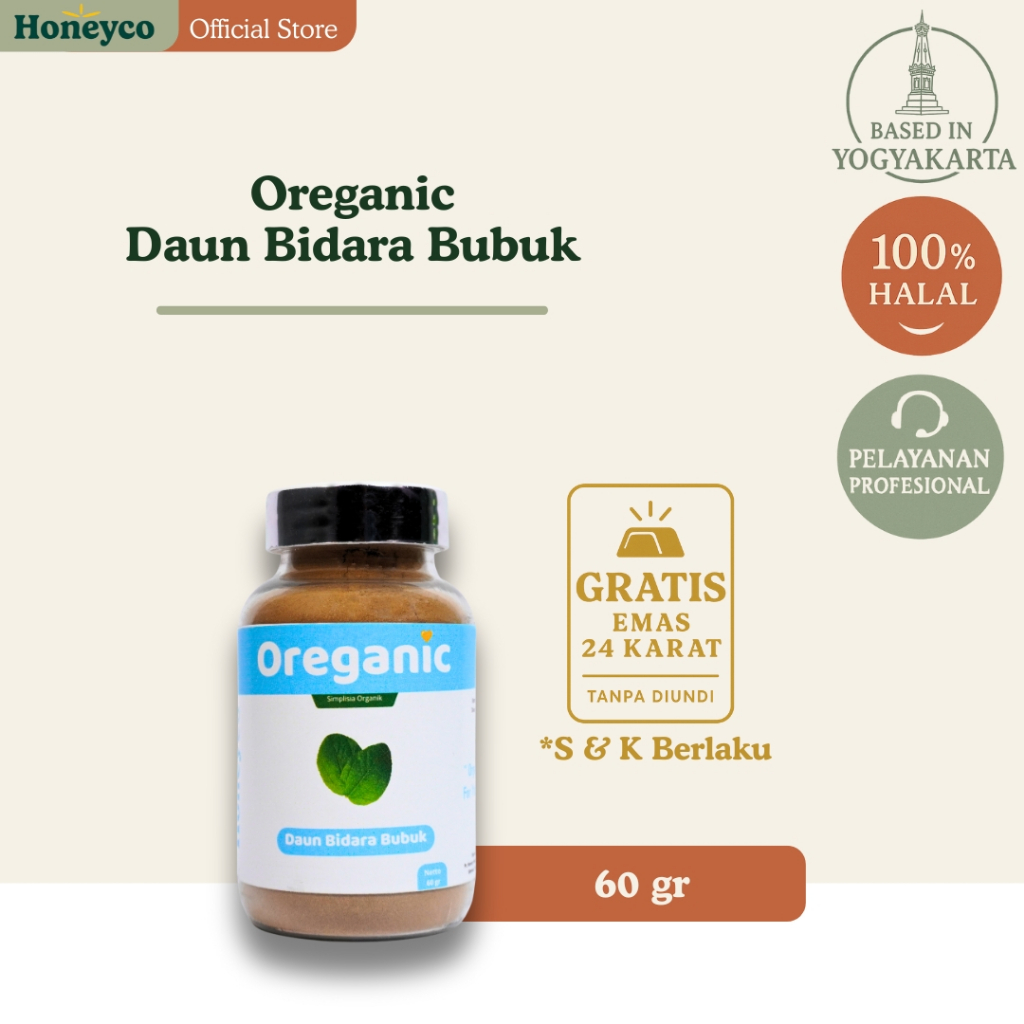 

Oreganic Daun Bidara Bubuk Simplisia Organik 60-260 gr
