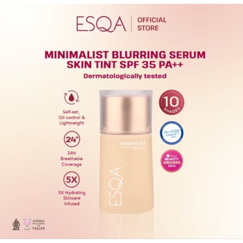 Share in jar ESQQAA minimalist blurring serum skin tint foundation