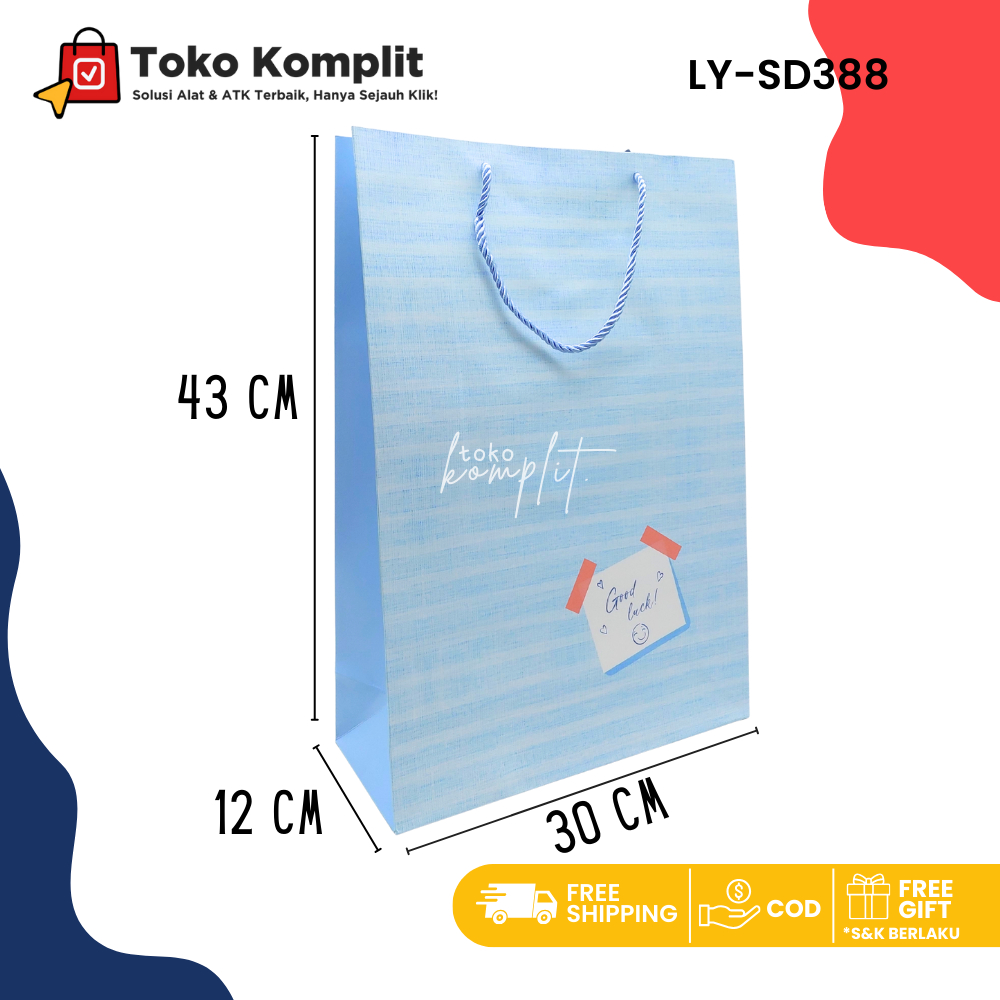 

Komplit - Paper bag Fancy LY-SD388/Goodie Bag/Tas Tenteng/Hand Bag/Tas Kado/Tas Hadiah/Shopping Bag