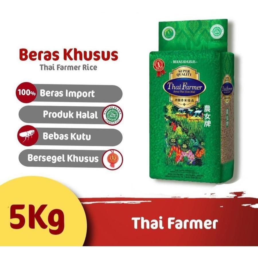 

Beras Thai Farmer Beras Thailand Thai Hom Mali 5 kg