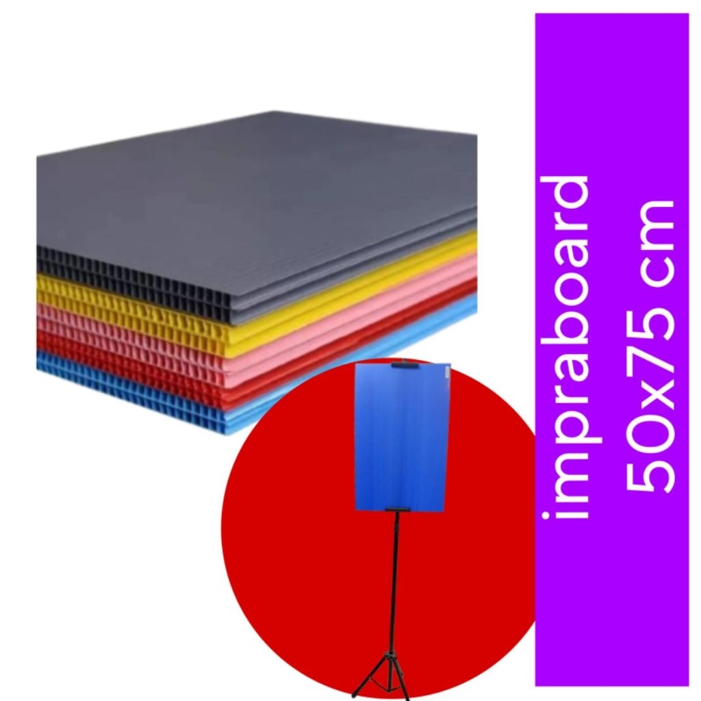 

infraboard impraboard 3mm ukuran 50x75cm pp board art board imfraboard karton plastik