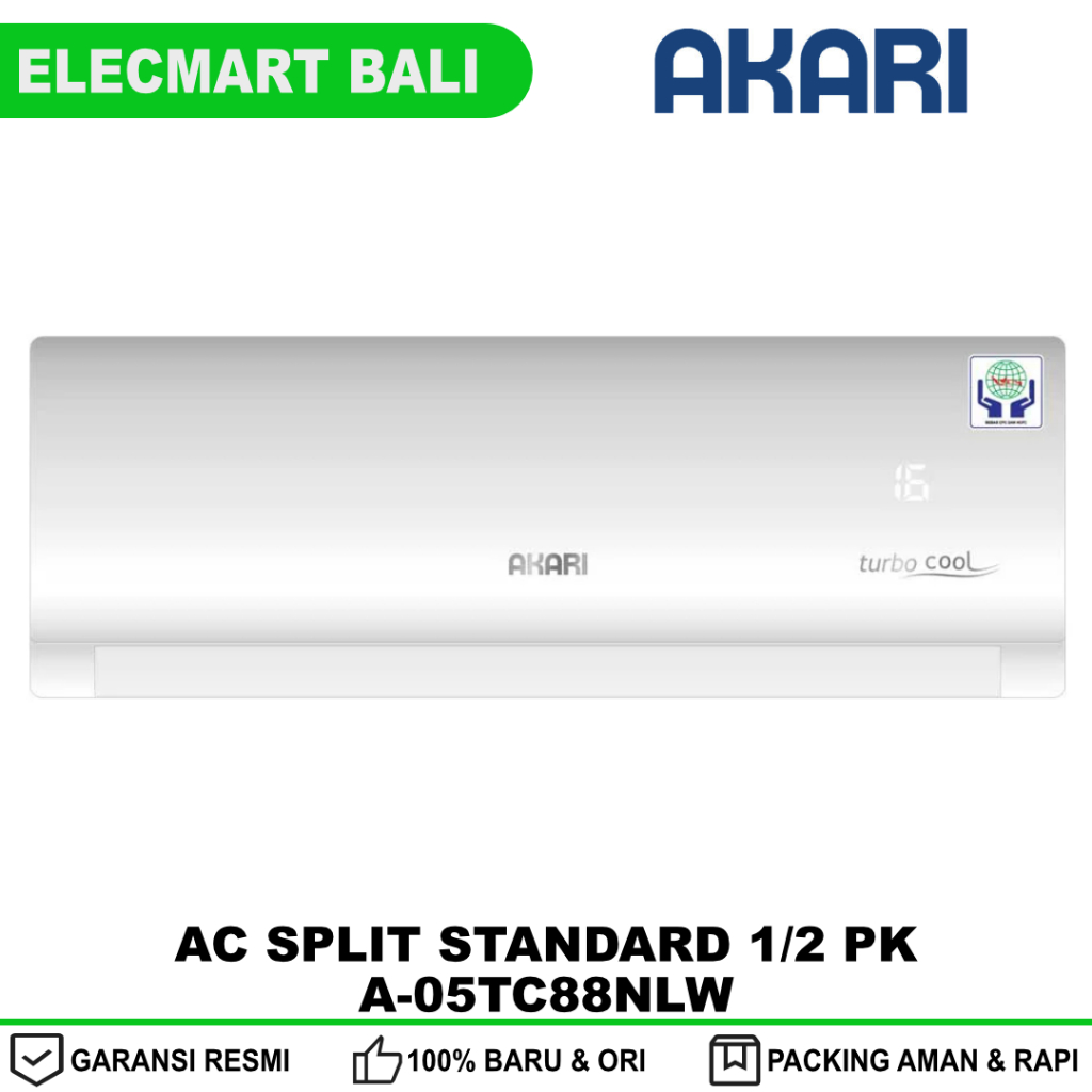 AC 1/2 PK Akari Split Standard A-05TC88NLW - R32, Gold Fin