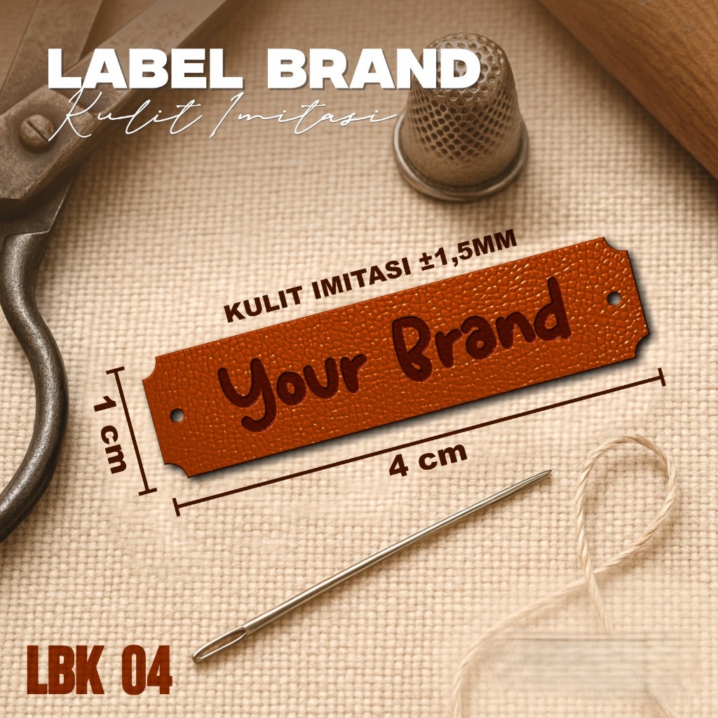 

LABEL TAG CUSTOM MURAH - HANGTAG KULIT CETAK SATU SISI