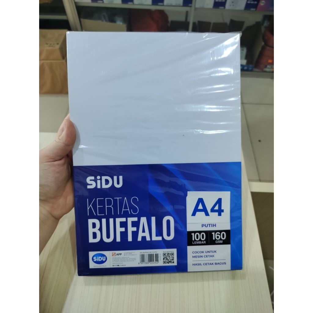 

Kertas Bufallo Sidu A4 Putih ( 1 Pak Isi 100 )