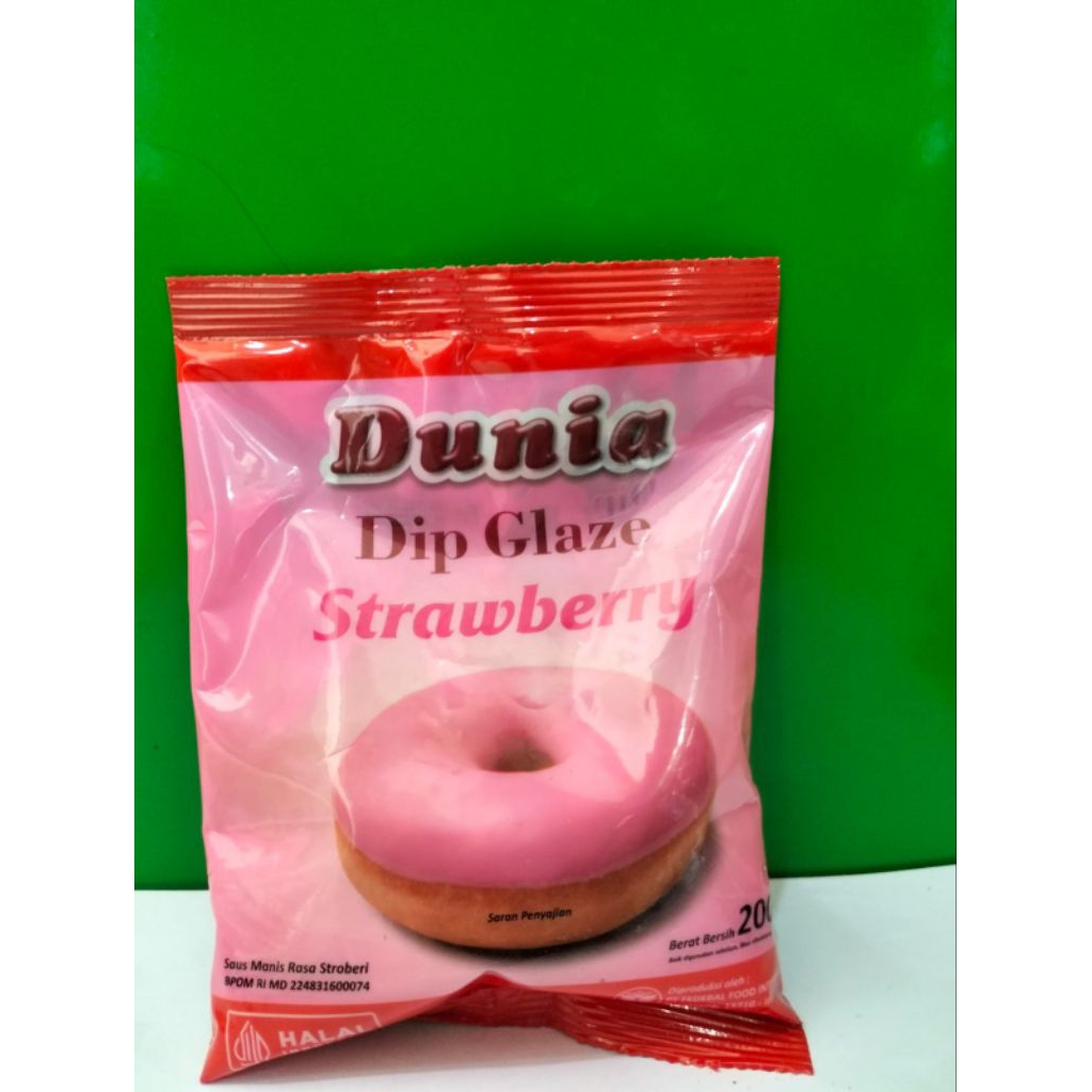 

dunia dip glaze strawbery 200g