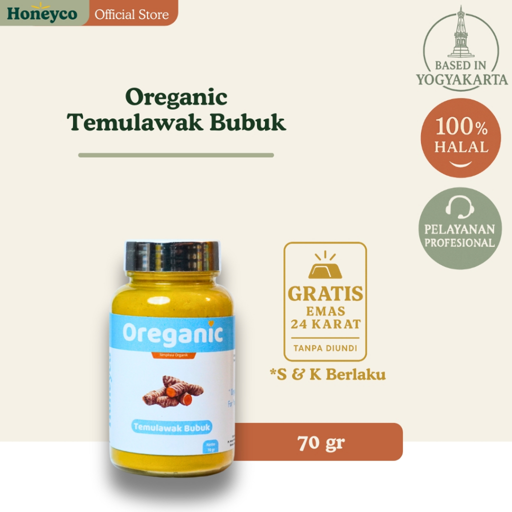 

Oreganic Temulawak Bubuk Simplisia Organik 70-285 gr