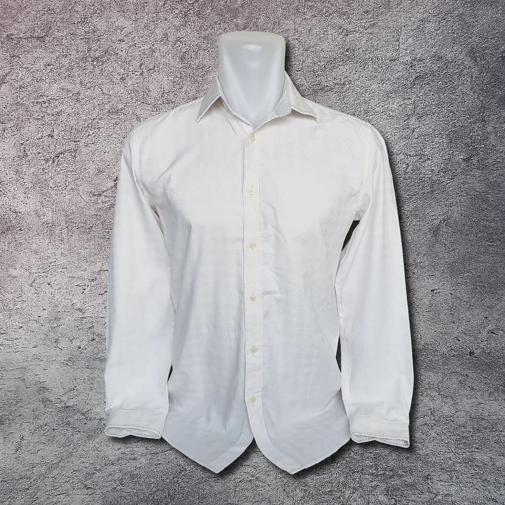 Baju Kemeja Panjang G2000 MEN - Size S / Lebar Dada 50 cm - Original - Second