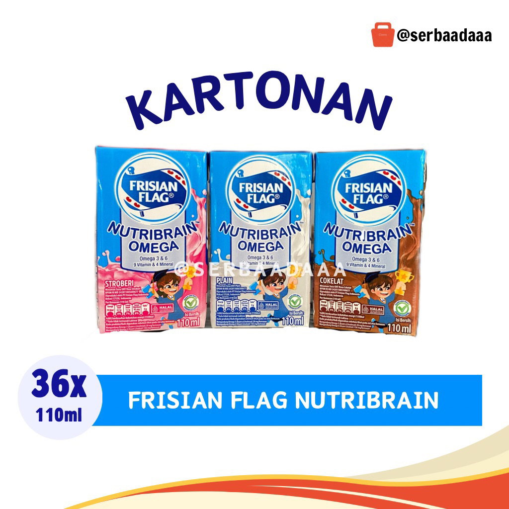 

Frisian Flag Susu Uht Nutribrain 110ml x 36 Pcs | Kartonan