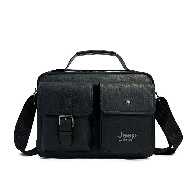 Tas Selempang Pria Kulit Pu Original Jeep Waterproof Crossbody Shoulder Bags Business Messenger