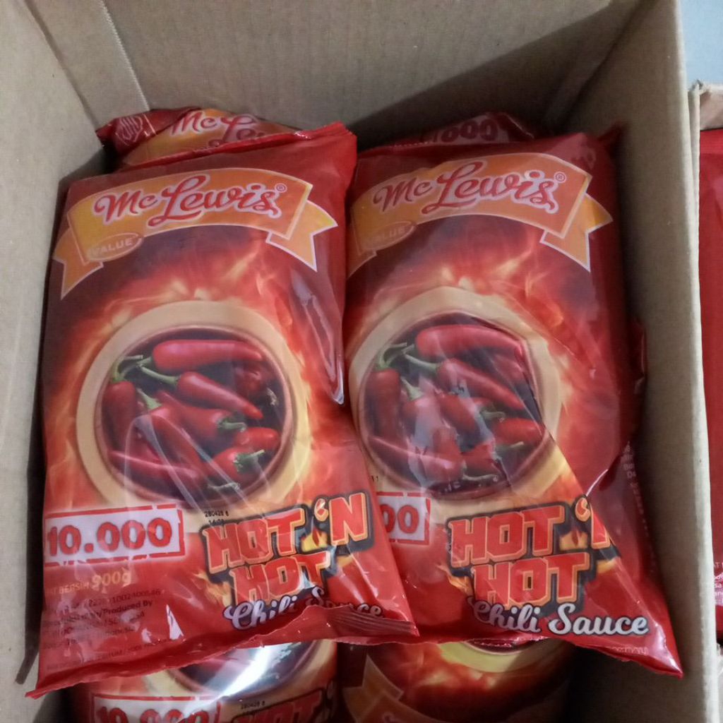 

Mc lewis hot'n hot chili sauce 900gr
