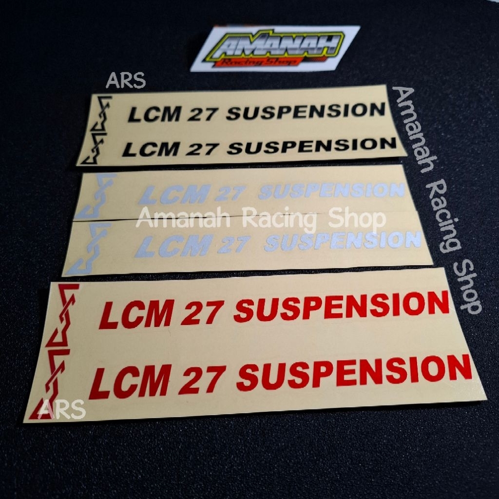Stiker Shock Depan LCM 27 SUSPENSION Sticker shock LCM 27