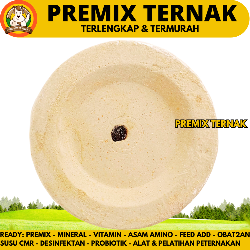 MINERAL BLOK KAMBING 500 GRAM POLOS - Mineral Blok Kambing - Mineral Blok Sapi - Mineral Blok Domba