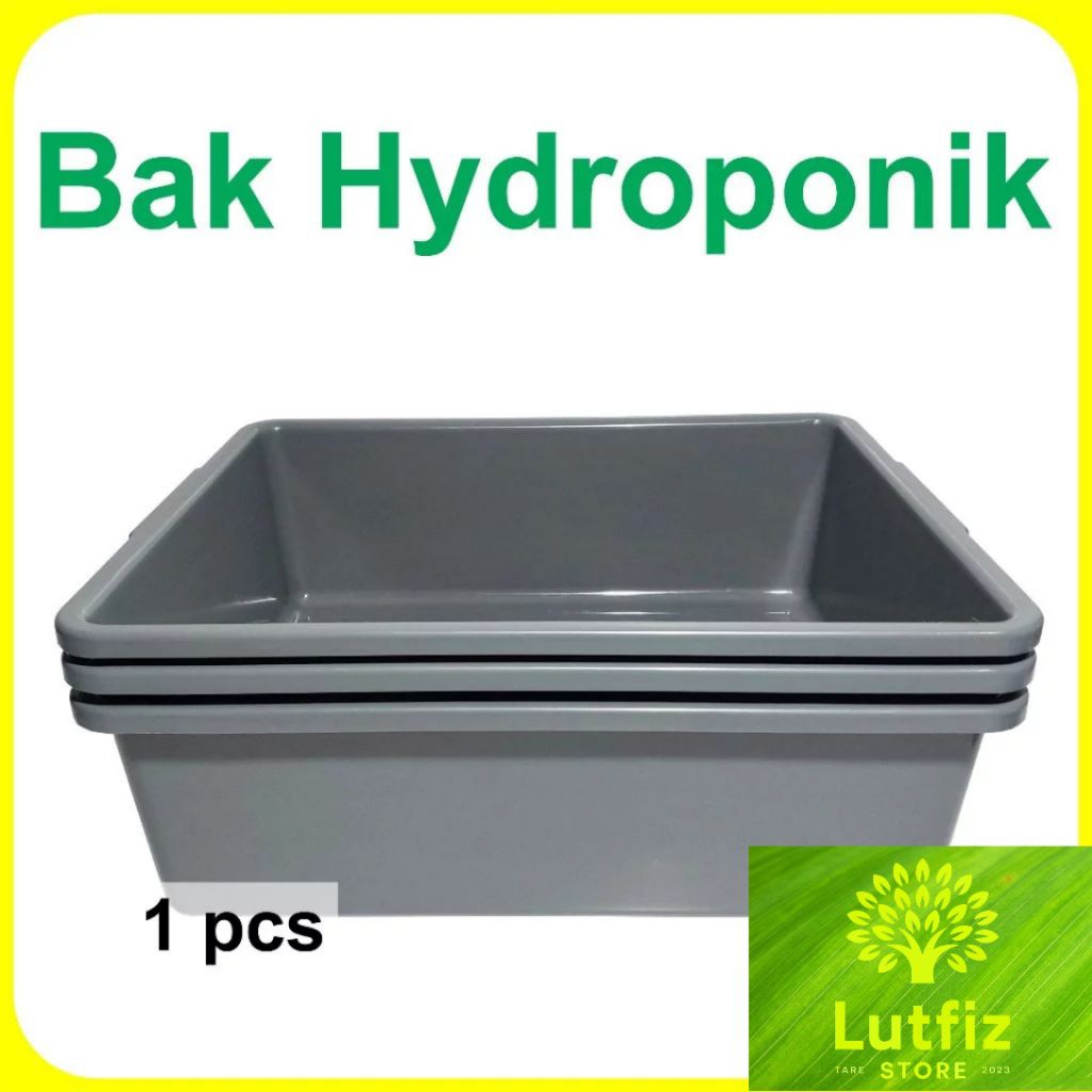 Bak Hidroponik plastik persegi panjang