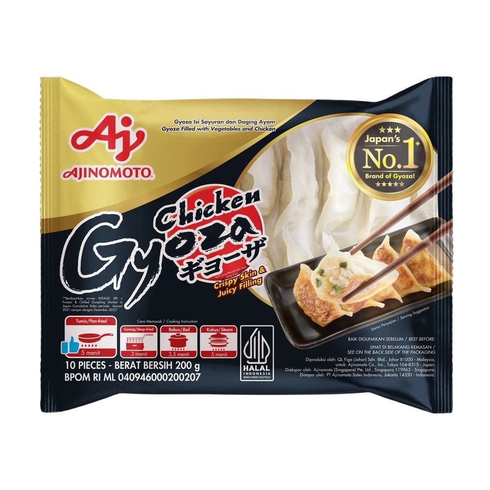 

Ajinomoto Japanese Gyoza Ayam & Sayur isi 10 pcs 200gr