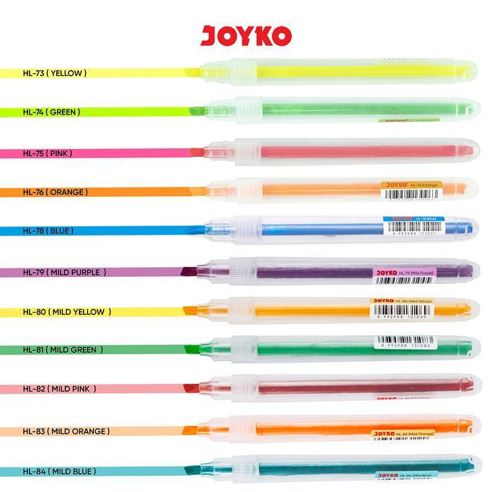 

HIGHLIGHTER PENANDA BERWARNA JOYKO HL-73-84