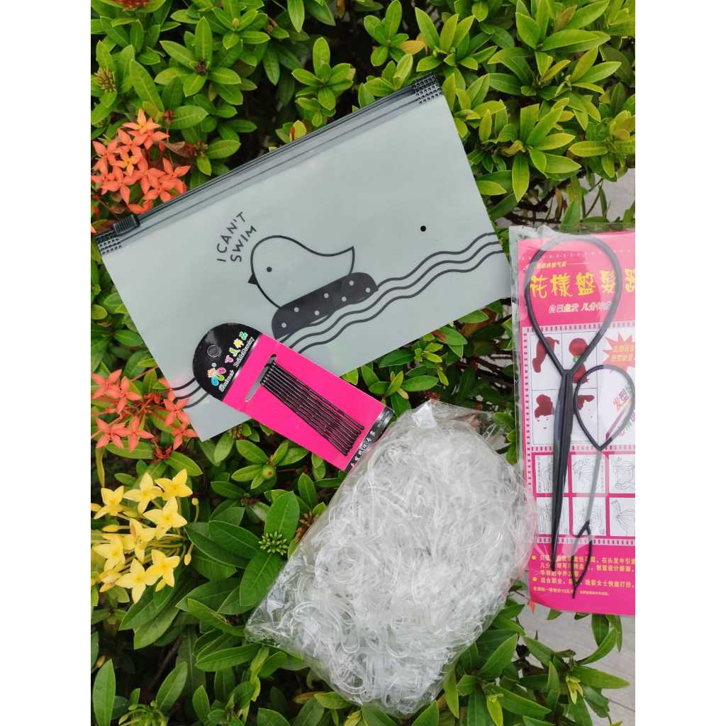 NARA Karet Jepang Transparan Bening Premium Ikat Rambut Anak