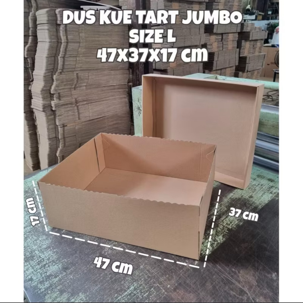 Dus Kue Tart Ukuran JUMBO Tutup Pisah | Dus Hampers Size Besar | Box Nasi Tumpeng Besar Dus Hajatan 