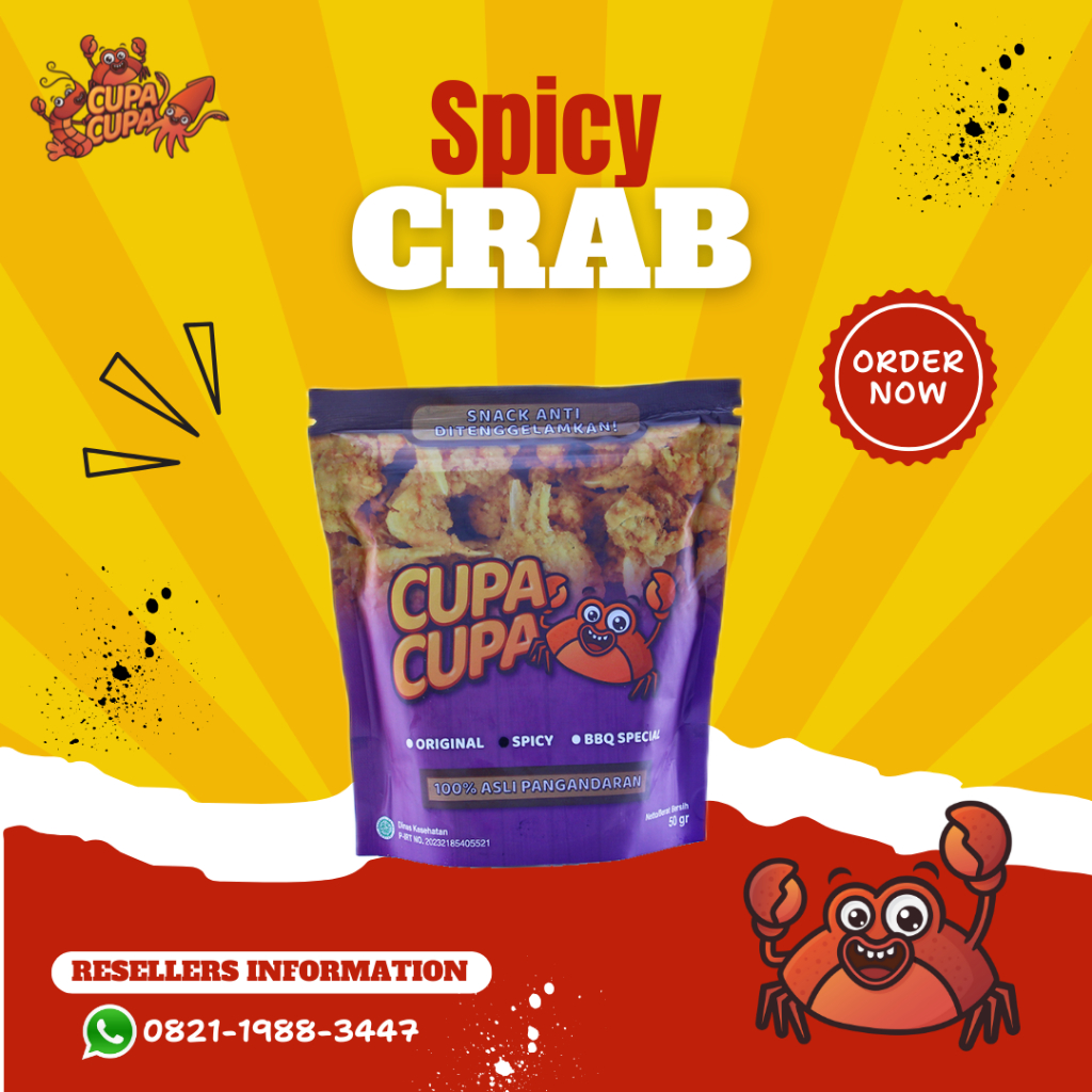 

Cupa Cupa Snack Crispy Crab Spicy