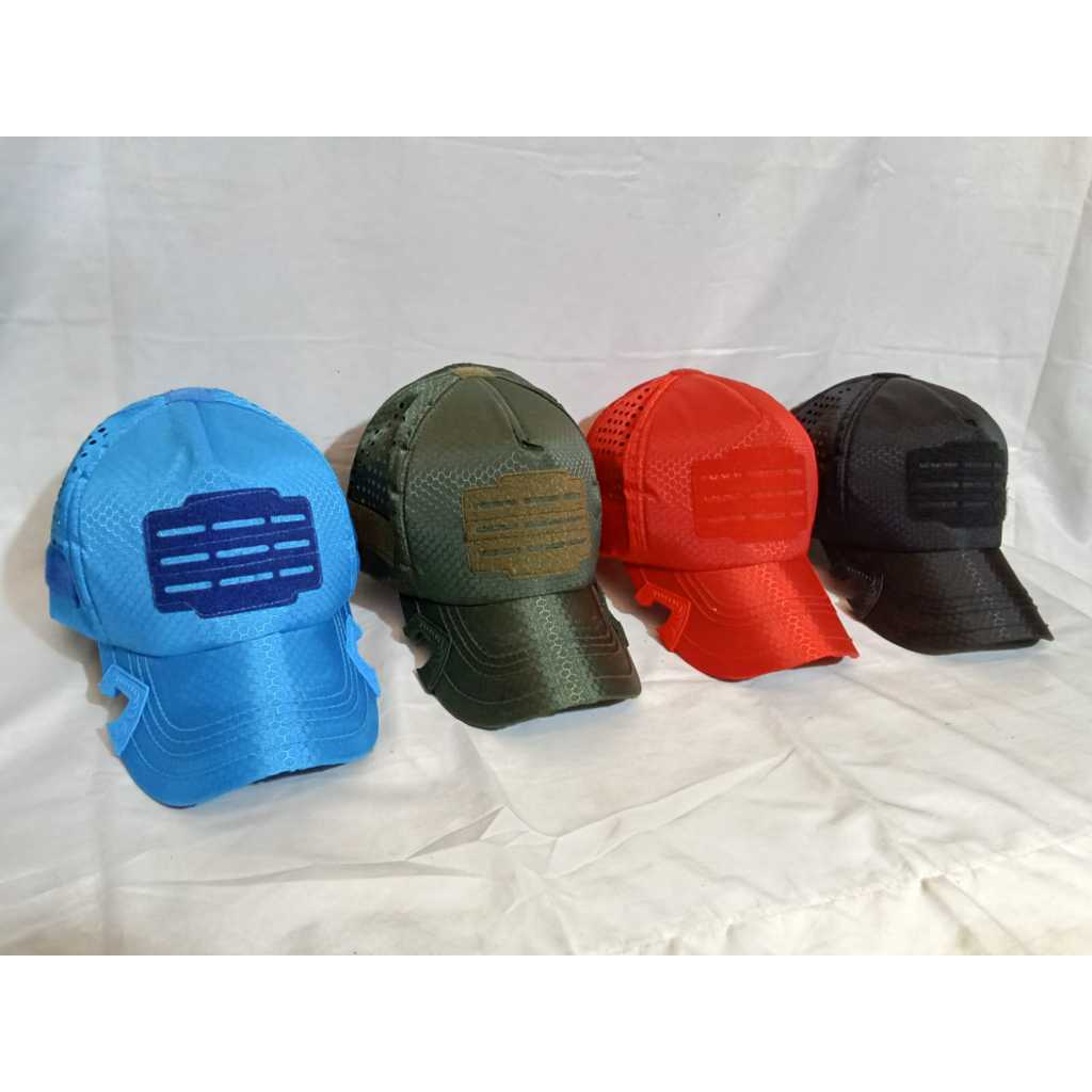 Topi Velcro Laser Pria Tidak Mudah Sobek || Topi Velcro Laser Casual Cordura Nylon