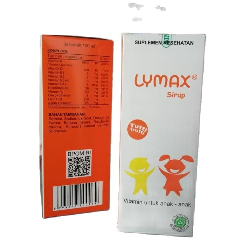 LYMAX Syrup 100ml - Vit Anak - Suplemen Anak - SIMEX