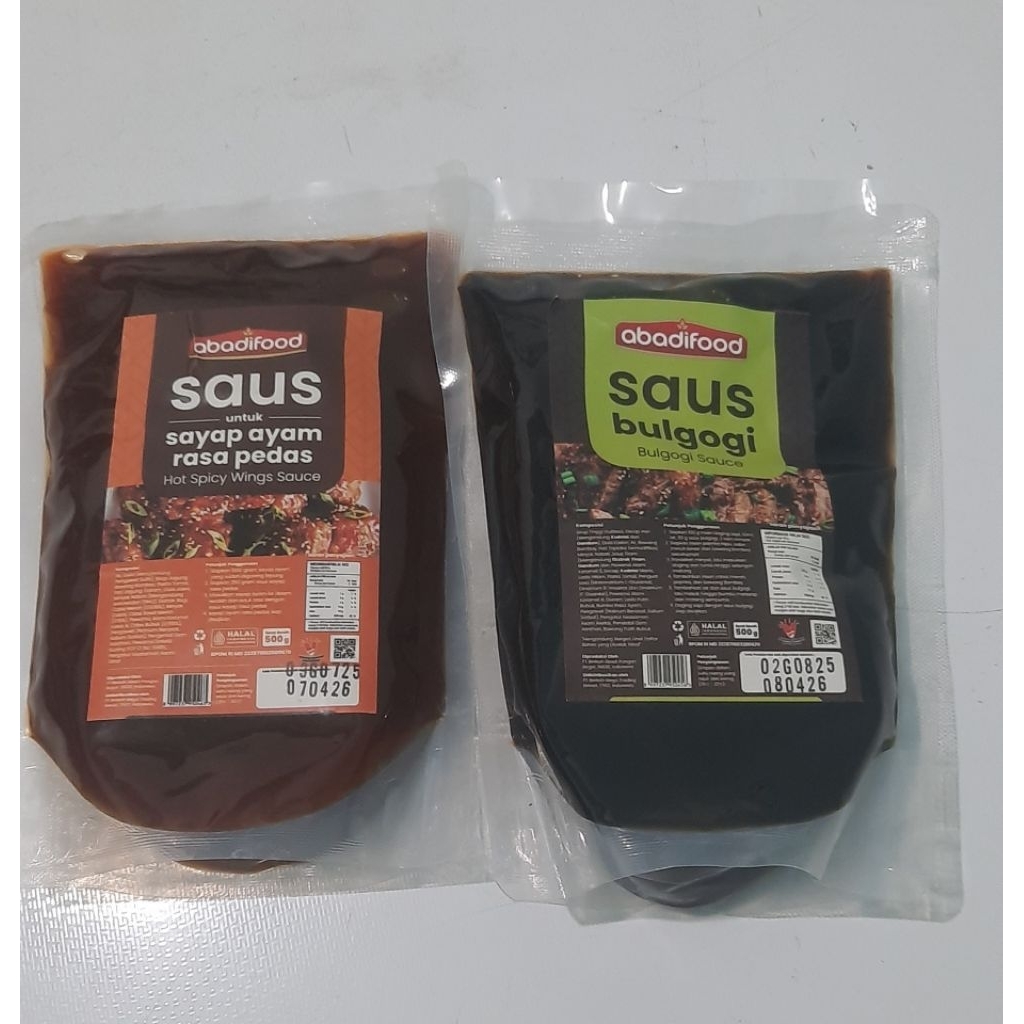 

Saus Abadifood | Rasa sayap ayam pedas | Bulgogi | 250 gr & 500 gr