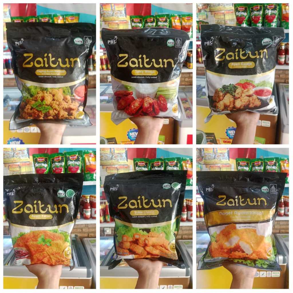 

ZAITUN CHICKEN KARAGE,NUGGET CRISPY,STIK KEJU,SPICY WINGS,KATSU,POK-POK