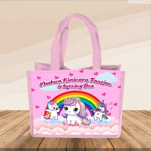 Tas Goodie Bag Ulang Tahun Custom 2 Sisi
