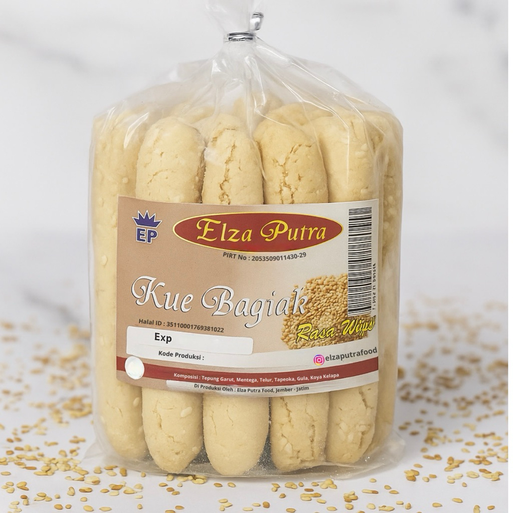 

Kue Bagiak Rasa Wijen Khas Banyuwangi Netto 300 gram