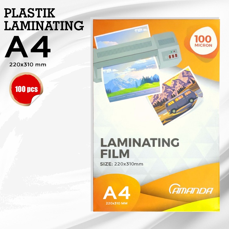 

Plastik Laminating A4 100 mic Amanda (1 Pak)